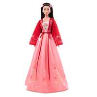Giocattolo Barbie - Signature Lunar New Year, Bambola Barbie da collezione con camicetta e gonna ricamata, include accessori Barbie