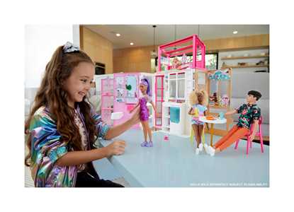 Giocattolo Barbie - Loft, Playset a 2 Piani con 4 Aree Gioco, Cucciolo e Accessori, Bambola non Inclusa Barbie