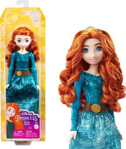 Giocattolo Disney Princess - Merida Bambola Snodata, con Capi E Accessori Scintillanti Ispirati al Film Mattel