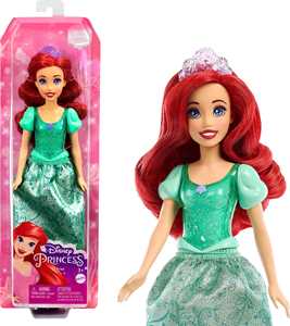 Giocattolo Disney princess  ariel bambola snodata, con capi e accessori scintillanti ispirati al film disney Mattel