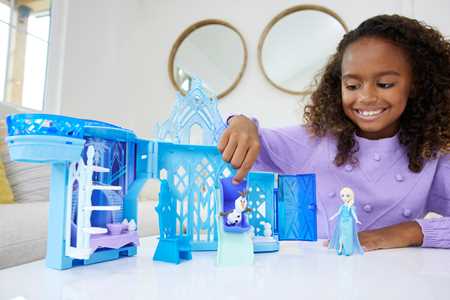 Giocattolo Disney Frozen Set Componibili Il Palazzo di Ghiaccio di Elsa Mattel