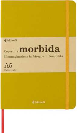 Cartoleria Taccuino Feltrinelli A5, a righe, copertina morbida, chartreuse, giallo, verde - 14,8 x 21 cm Feltrinelli