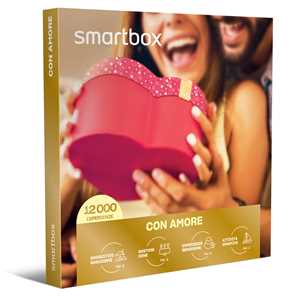 Idee regalo SMARTBOX - Con Amore - Cofanetto regalo - 1 soggiorno o 1 cena o 1 pausa relax o 1 attività sportiva per 2 persone Smartbox