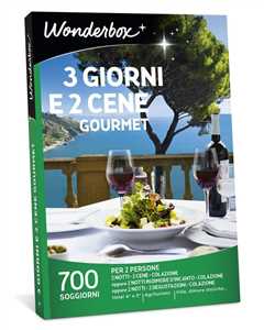 Idee regalo Cofanetto 3 Giorni E 2 Cene Gourmet. Wonderbox Wonderbox Italia
