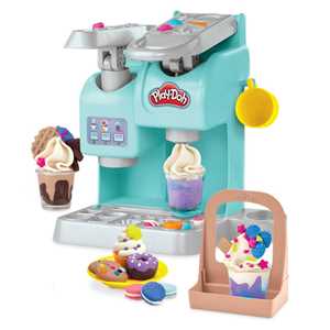 Giocattolo Play-Doh Kitchen Creations - La Caffettiera Super Colorata di Play-Doh, playset con 20 accessori Hasbro