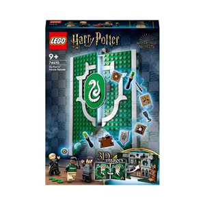 Giocattolo LEGO Harry Potter 76410 Stendardo della Casa Serpeverde da Parete, Sala Comune Castello di Hogwarts, Giocattolo da Collezione LEGO