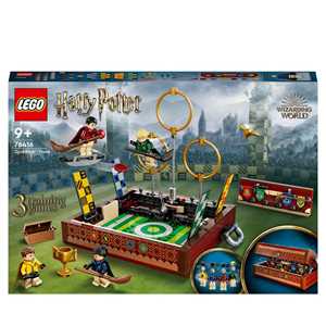 Giocattolo LEGO Harry Potter 76416 Baule del Quidditch, Gioca a 3 Diverse Sfide Fino a Due Giocatori, con Minifigure di Draco Malfoy LEGO