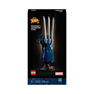 Giocattolo LEGO Marvel 76250 Gli Artigli in Adamantio di Wolverine Replica del Guanto Serie TV X-Men '97 Regalo Supereroi da Collezione LEGO