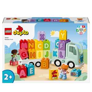 Giocattolo LEGO DUPLO 10421 Il Camioncino dellAlfabeto, Giochi Educativi per Bambini 2+ Anni con Camion Giocattolo e Mattoncini ABC LEGO