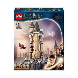 Giocattolo LEGO Harry Potter 76430 Guferia del Castello di Hogwarts, Gioco per Bambini di 8+ Anni con 3 Minifigure e 5 Gufi Giocattolo LEGO