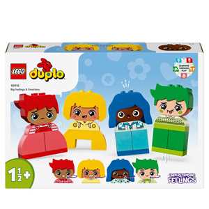 Giocattolo LEGO DUPLO 10415 Forti Sentimenti ed Emozioni, Giochi per Bambini da 1.5 Anni Impilabili con 23 Mattoncini e 4 Personaggi LEGO