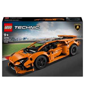 Giocattolo LEGO 42196 Technic Lamborghini Huracán Tecnica Arancione, Modellino di Auto da Costruire, Macchina Giocattolo per Bambini 9+ LEGO