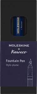 Cartoleria Moleskine x Kaweco. Penna stilografica, blu, pennino medio Moleskine
