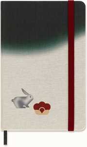Cartoleria Year of the Rabbit. Taccuino Limited Edition by Minju Kimpocket, copertina rigida in tessuto, a righe Moleskine
