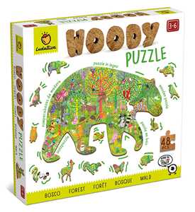 Giocattolo Woody Puzzle Bosco Ludattica