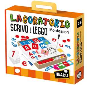 Giocattolo Laboratorio Scrivo & Leggo Montessori Headu