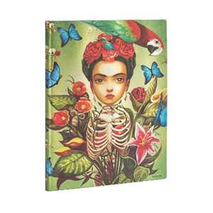 Cartoleria Taccuino Paperblanks copertina morbida Ultra a righe Frida Kahlo - 18 x 23 cm Paperblanks