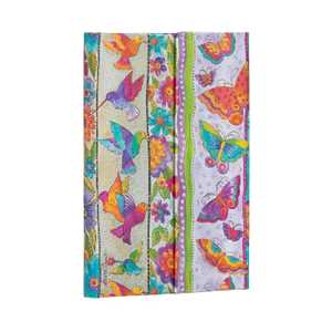 Cartoleria Taccuino Paperblanks, Creazioni Giocose, Farfalle e Colibrì, Mini, A righe - 9,5 x 14 cm Paperblanks