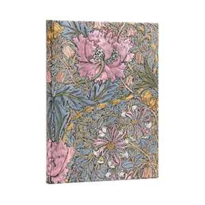 Cartoleria Paperblanks Taccuino copertina rigida, Ultra, Bianco, William Morris, Caprifoglio Rosa - 18 x 23 cm Paperblanks