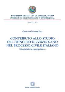 Libro Contributo allo studio del principio di «perpetuatio» nel processo civile italiano. Giurisdizione e competenza Giorgio Giuseppe Poli