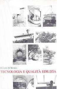 Libro Tecnologia e qualità edilizia Giuseppe De Micheli