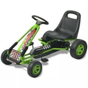 Giocattolo vidaXL Go Kart a pedali con seduta regolabile Verde vidaXL