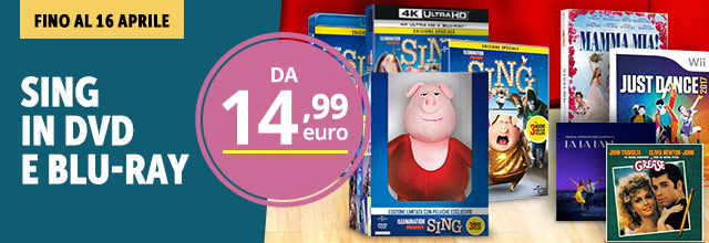 offerte DVD blu-ray cartoni animati sing musical