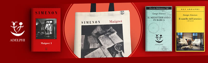La borsa di Maigret in regalo con due libri di Georges Simenon