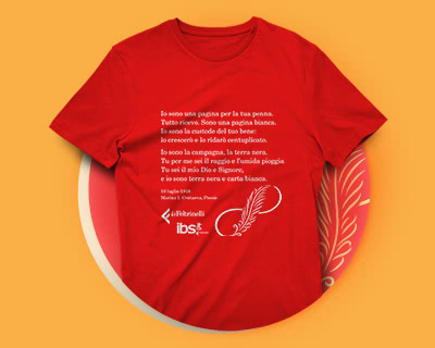 T Shirt Omaggio Per La Giornata Della Poesia