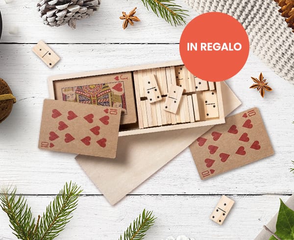 Set giochi in legno in regalo