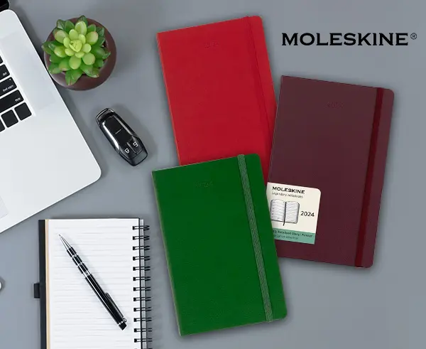 L'agenda PERFETTA di MOLESKINE per il tuo 2024 è ora a META' PREZZO!