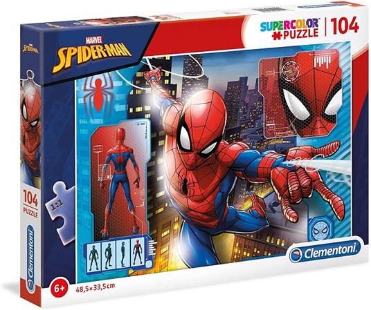 Spider-Man Puzzle Multicolore, 104 Pezzi