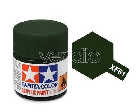 Mini Xf-61 Dark Green 10Ml Acrylic Color per Modellismo Tamiya