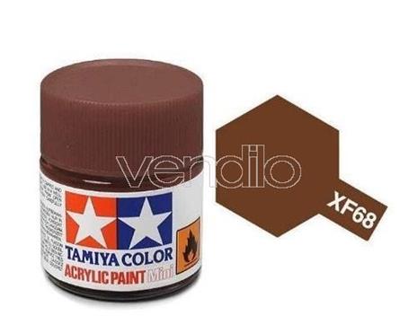 Mini Xf-68 Nato Brown 10Ml Colore Acrylic per Modellismo Tamiya