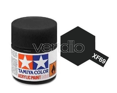 Mini Xf-69 Nato Black 10Ml Acrylic Color per Modellismo Tamiya