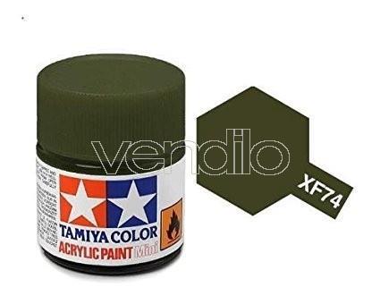 Mini Xf-74 Olive Drab 10Ml Acrylic Color per Modellismo Tamiya