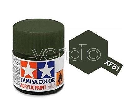 Mini Xf-81 Dark Green 2 Raf Colore Acrylic per Modellismo Tamiya