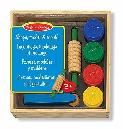 Melissa & Doug 10165 shape model kit plastilina 4 conf +5 cubi +3 forme - 4