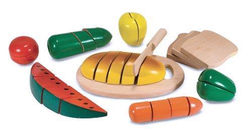 Wooden Cutting Food Cucina e cibo Set da gioco - 6