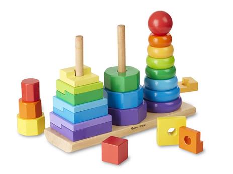 Geometric Stacker Toddler Toy - 3