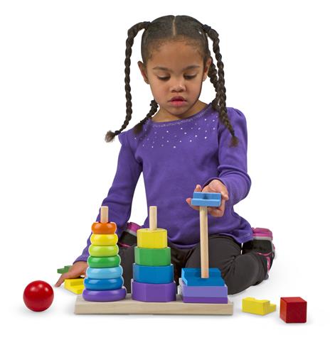 Geometric Stacker Toddler Toy - 5