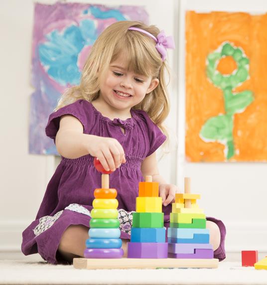 Geometric Stacker Toddler Toy - 8