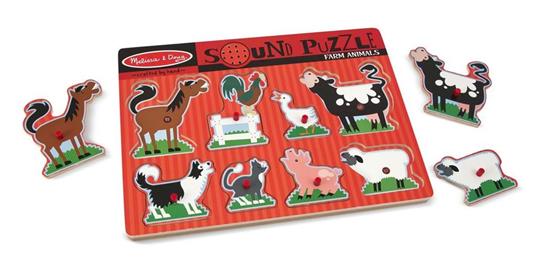 Sound Puzzle Farm Animals Puzzle con formine 8 pezzo(i) - 4