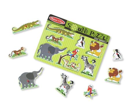 Sound Puzzle Zoo Animals Puzzle con formine 8 pezzo(i) - 9