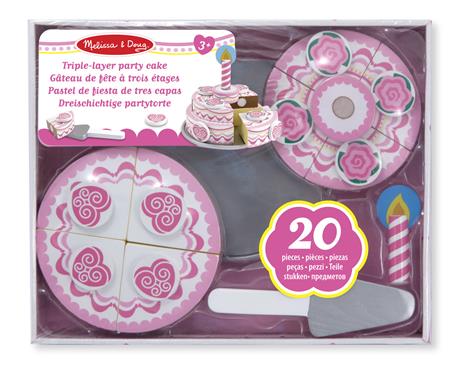 Triple-Layer Party Cake Wooden Play Food - 6