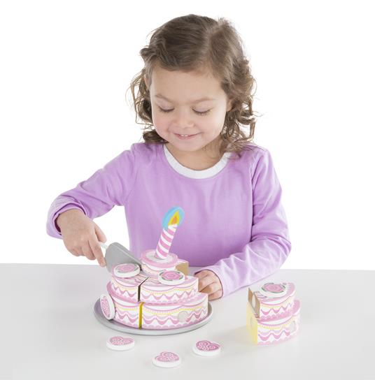 Triple-Layer Party Cake Wooden Play Food - 8