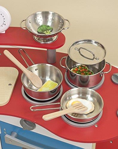 Let's Play House! Stainless Steel Pots & Pans Play Set - 6
