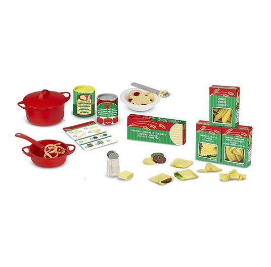 Melissa & Doug- Pasta Play Set Comida de Juguete de Madera, Multicolor (19361) - 5