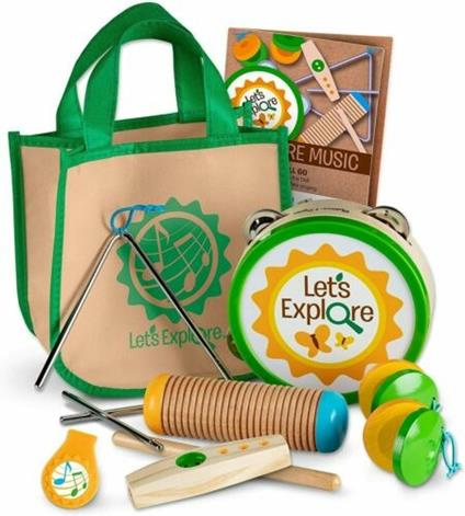 Melissa & Doug Let's Explore Camp Music Pretend Play Set, 3+, Regalo per Ragazzo o Ragazza