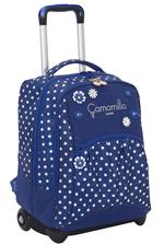 Zaino scuola Big trolley Camomilla. Blu